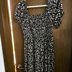 Floral Puff Sleeve Dress